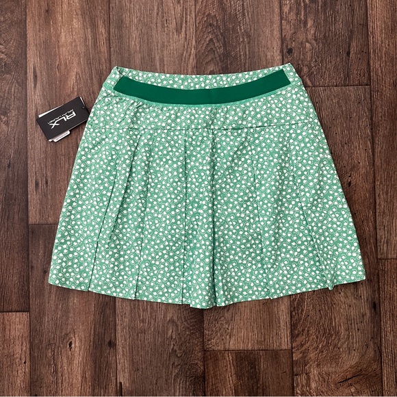 RLX Ralph Lauren Golf Skirt Front Pockets Women’s Size S White Green